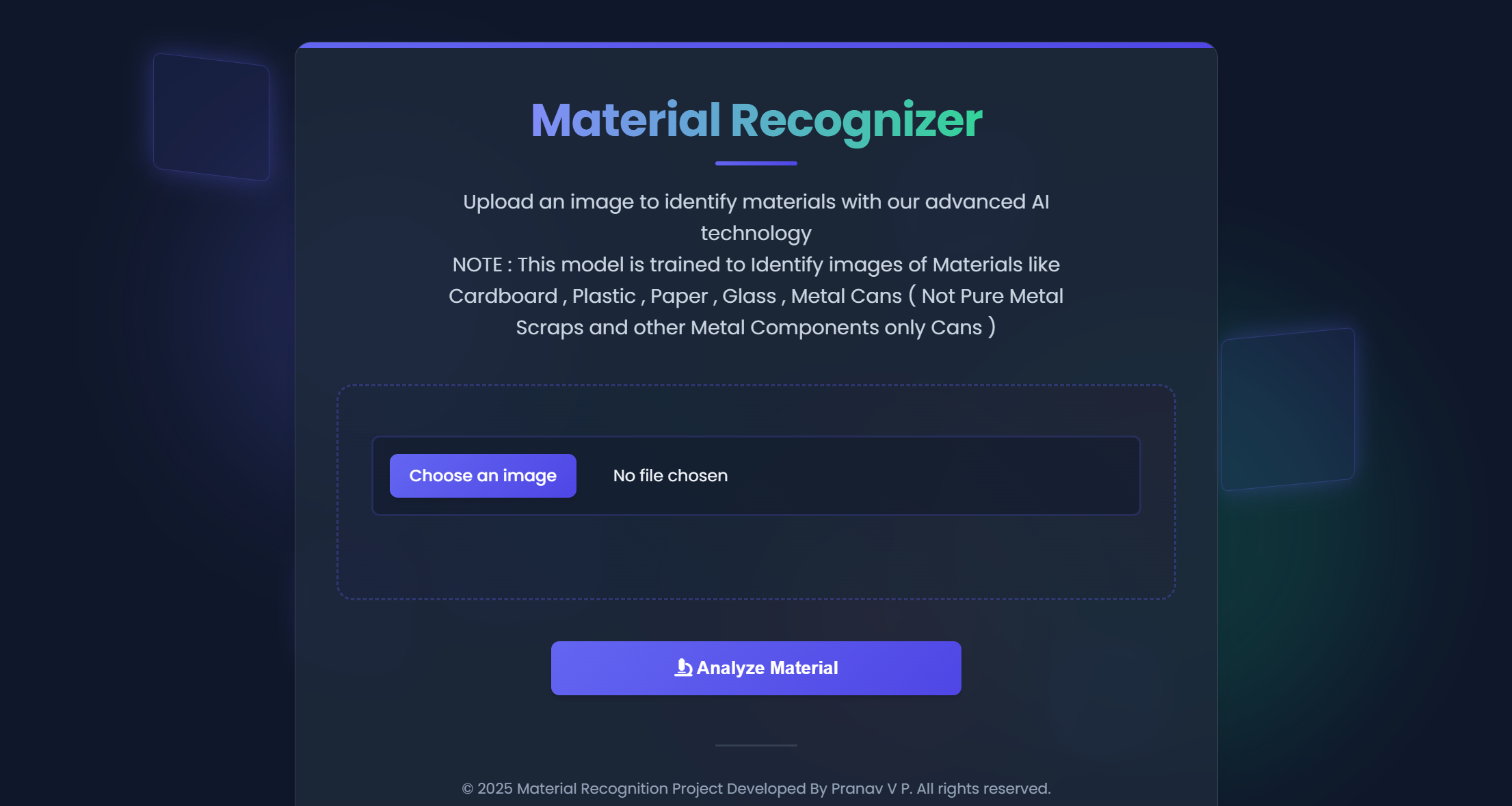 Material Recognizer