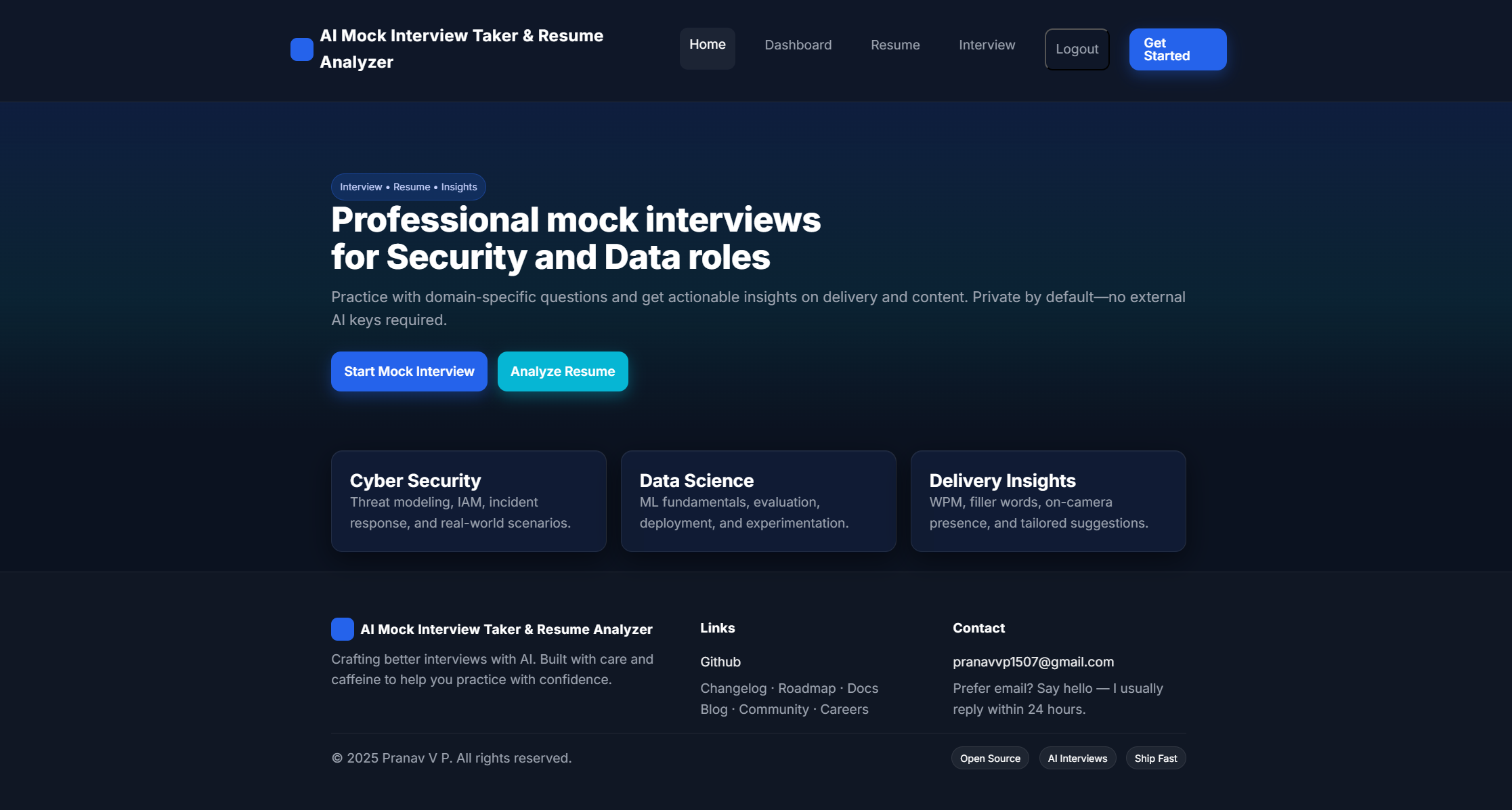 AI Mock Interview & Resume Analyzer